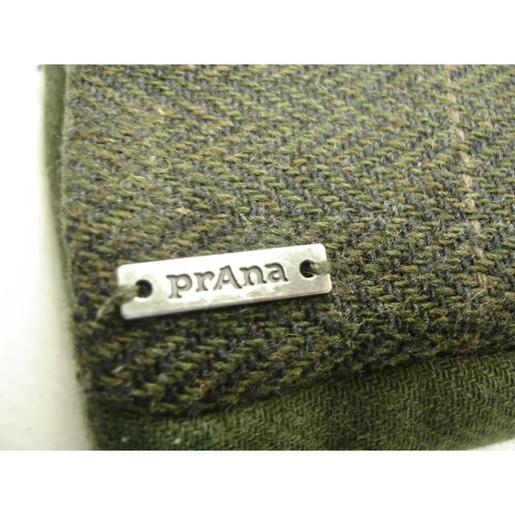 prAna Women's M Ava Vest Jacket Hooded Insulated Full-Zip Cargo Green Wool Blend - Picture 7 of 10